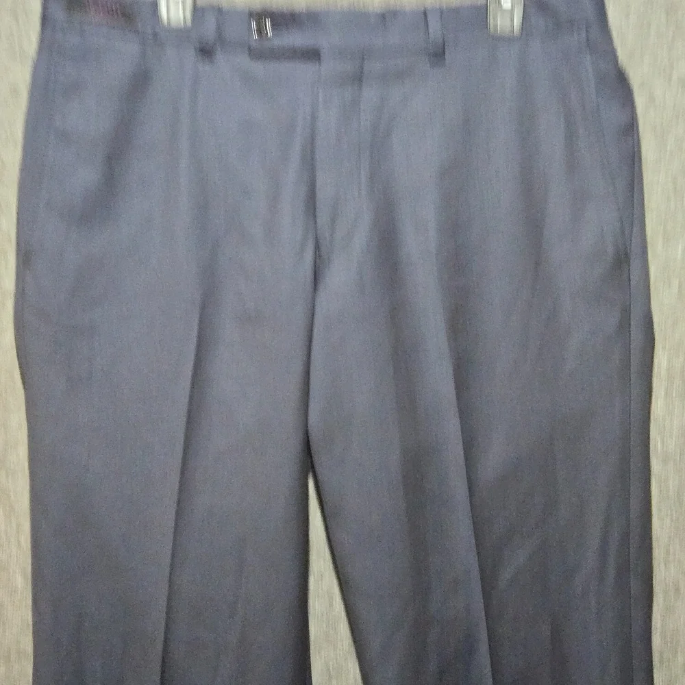 Ted Baker Jefferson Men's Dress Pants Navy Blue 100% Wool 34x30